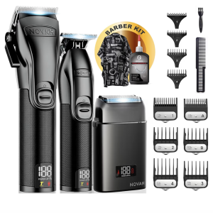 Novah Professional Barber Clippers and Trimmer Set