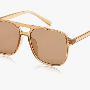 Retro Square Aviator Sunglasses
