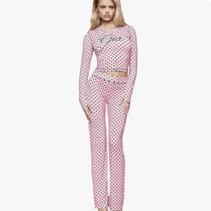I.AM.GIA Women's Blare Semi Sheer Low Rise Flare Leg Trackpant